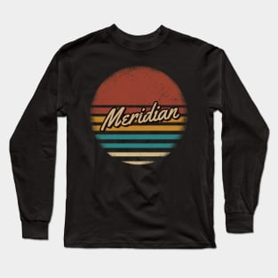 Meridian Vintage Text Long Sleeve T-Shirt
